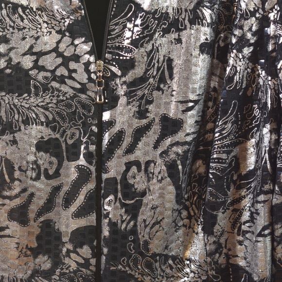 Frank Lyman Silver/Black Jacket SZ 12 - Picture 7 of 9